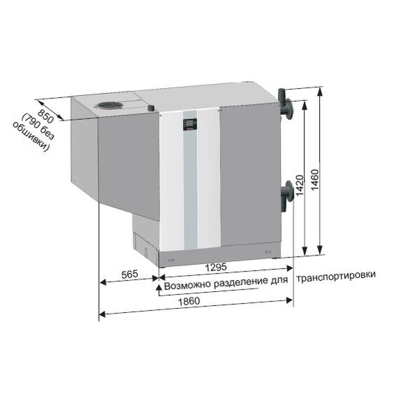 Напольный газовый котел > 300 кВт Wolf MGK-2-390, изображение 3